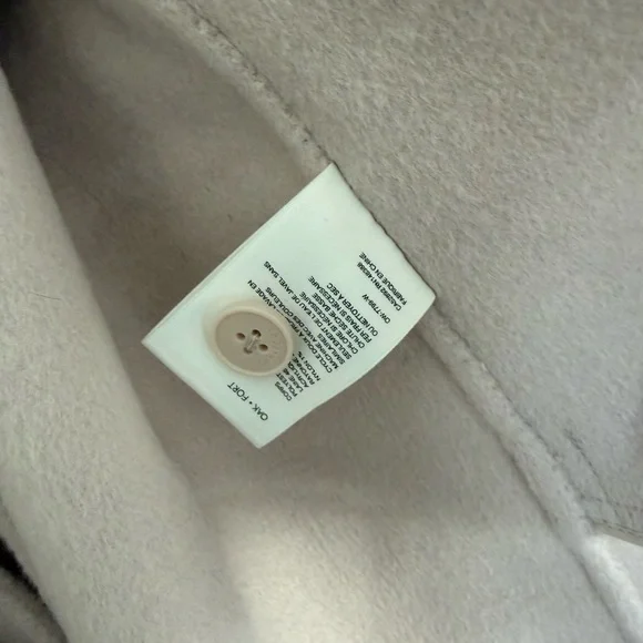 OAK + FORT Cream Women's Cape Jacket - Picture 7 of 7